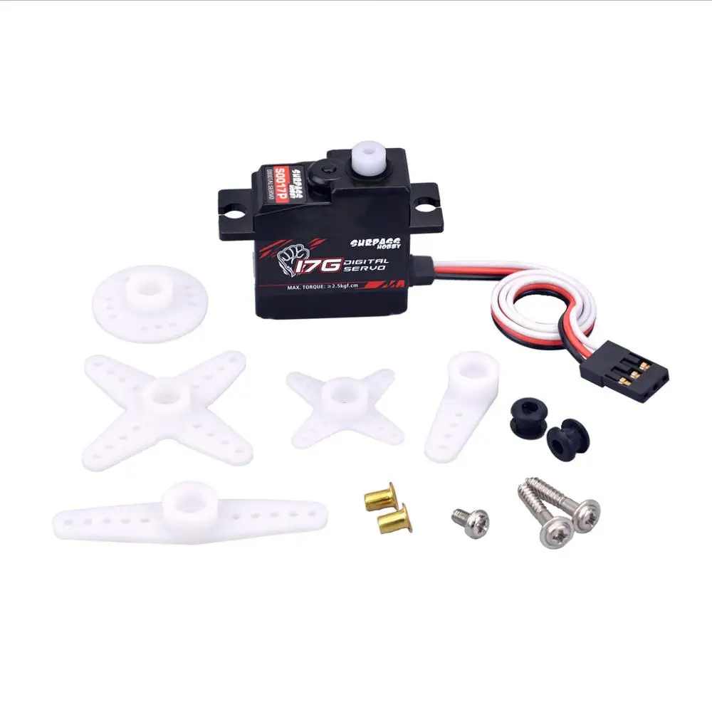 

RC Car Servo 17g servo Plastic Gear 2.6KG Digital Servo for RC Airplane Robot Car Boat RC model accesorries