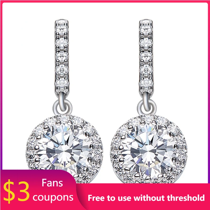 

WELMEL New Arrival Korean Small Earrings Female S925 Silver Fine Jewelry Earrings AAA+ Cubic Zircon Earrings for Women Jewelry