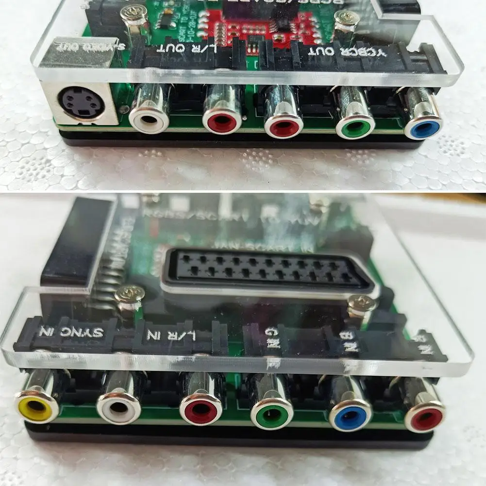 

Scart Rgbs To Yuv Ycbcr Video Converter For Dreamcast Games 12v Drive Retro Adapter Console Ac/ Mega L1b2