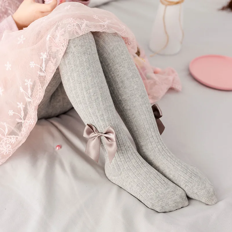 Children's tights Cotton Princess girl render pantyhose baby lovely bowknot panty hose thin new little Tights |