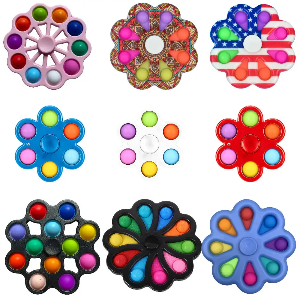 

Fidget Spinner Flyorb Push Bubble Fidget Toys Anti Stress Fidget Toy Funny Pops Figet Antistress Spiner Hot Juguetes Antiestrés