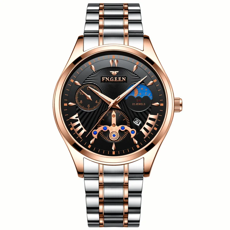 

Watch Men Non-Mechanical Watch Waterproof Luminous Men Watch Genuine Leather Belt Steel Band Trendy Fashion Quartz Watches