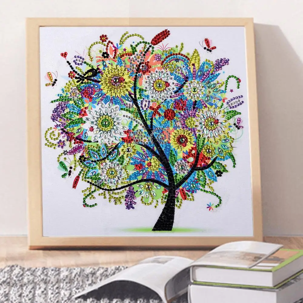 

5D DIY Diamond Painting Four Seasons Tree Special Shiny Diamond Embroidery Mosaic Sticker Cross Embroidery Decoration