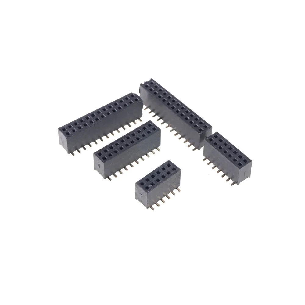100 шт. 0 050 &quot1 27 мм розетка гнездовой разъем PCB Header 6 8 10 12 14 16 20 24 26 30 40 50 60 80 Pin