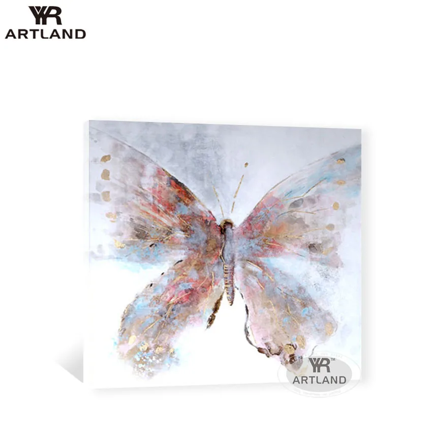 

Живопись на холсте бабочка, ручная работа, картина маслом на холсте, абстрактные животные, Настенная картина, украшение для дома для гостиной
