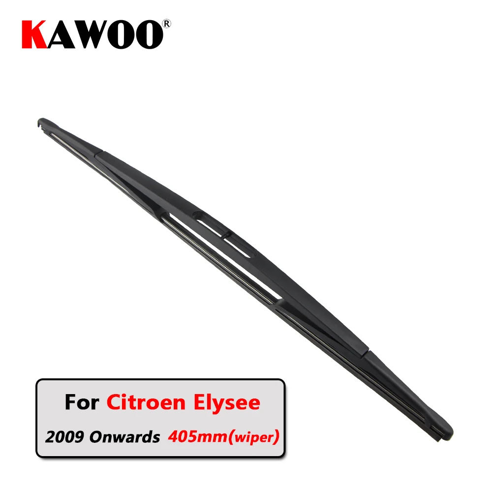 

KAWOO Car Rear Wiper Blade Blades Back Window Wipers Arm For Citroen Elysee Hatchback (2009 Onwards) 405mm Auto Windscreen Blade