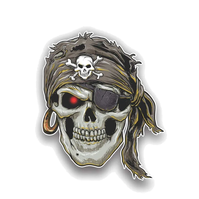 

Pirate Skull Personality Car Stickers AccessoriesMexico COUNTRY CODE Motorcycle Cover Scratches Waterproof PVC 14cm *12cm