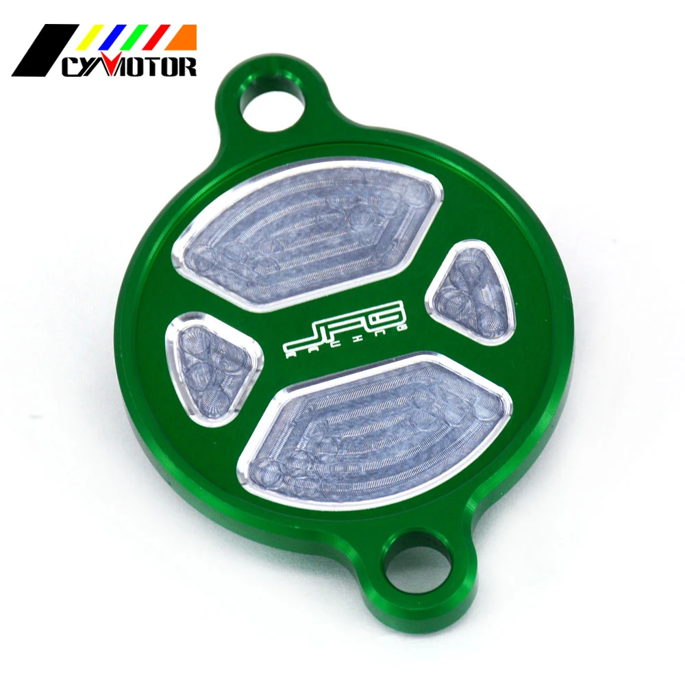 Мотоцикл CNC алюминиевый очиститель Масляный Фильтр Крышка Набор для KAWASAKI KXF250 KXF 250