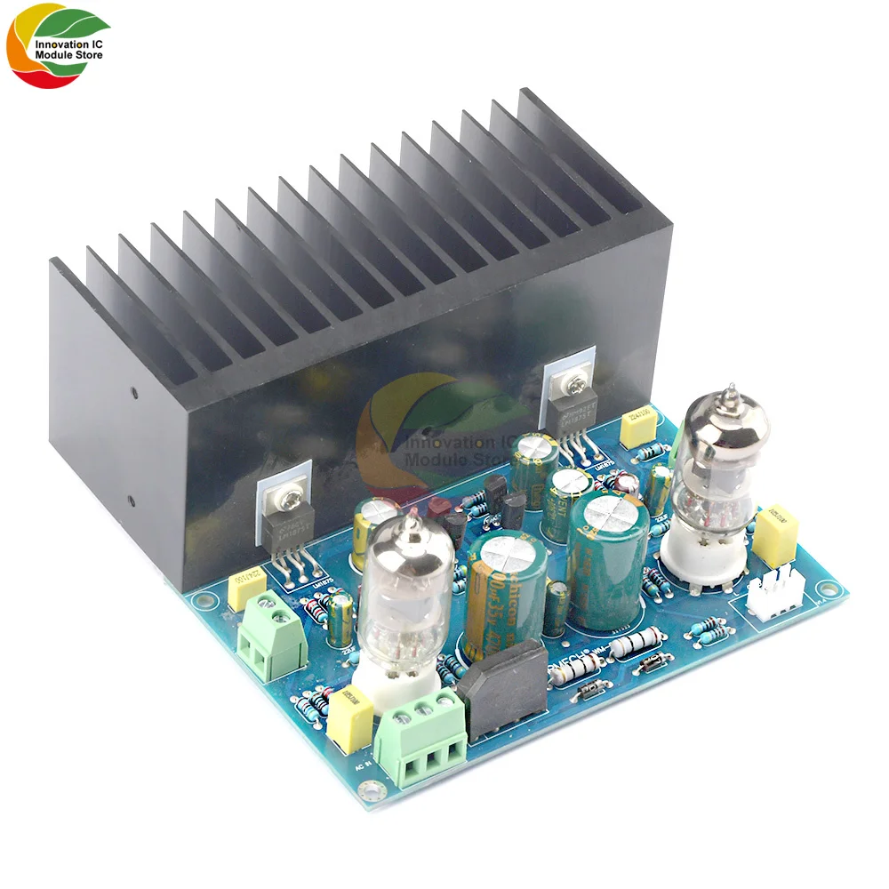 

6J1Bile Duct Power Amplifier Board HIFI Vacuum Tube Audio Amp 2X25W 2.0 Channels DIY Electronic Valve 6J1+LM1875 Amplifiersc