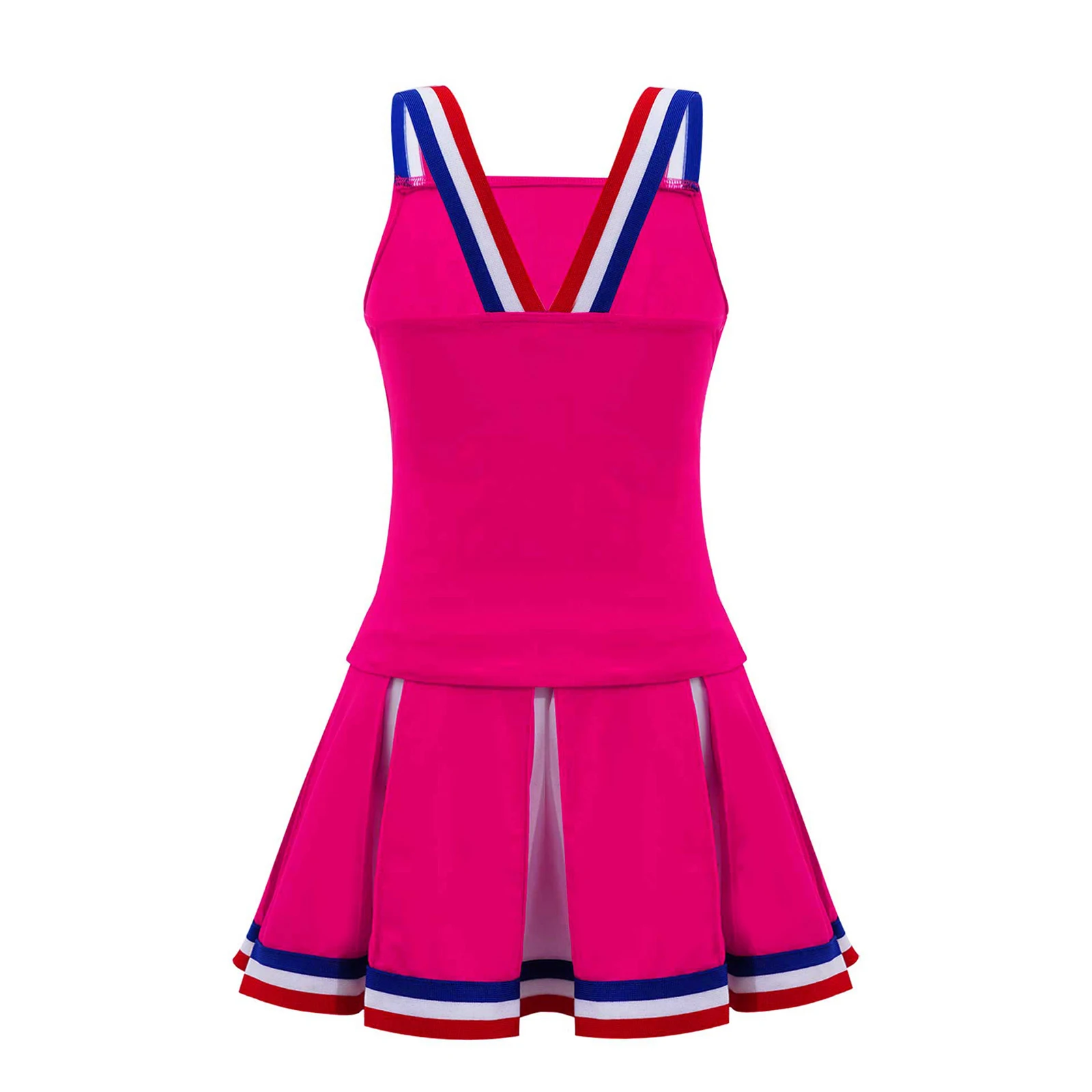 Спортивная униформа для чирлидинга девочек комплект из 2 предметов майка и юбка в