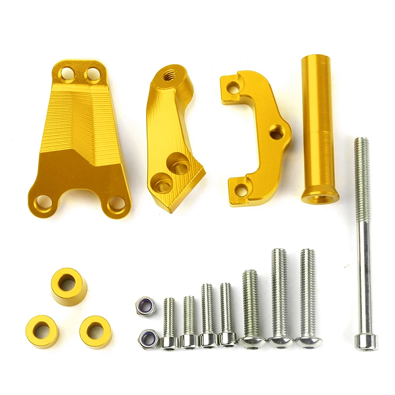 Монтажный комплект рулевого демпфера из алюминиевого сплава с ЧПУ для Kawasaki ER6N