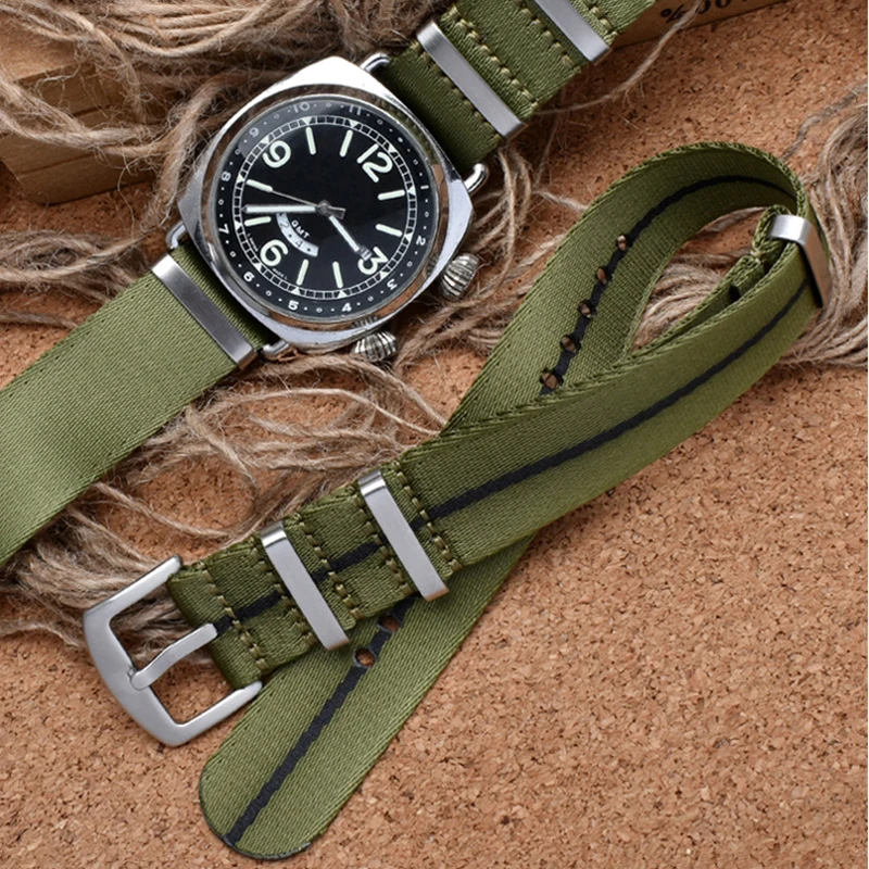 Нейлоновый ремешок для часов Nato военный парашютный с парашютом французских сил