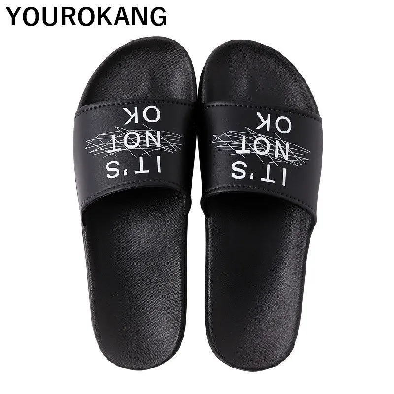 Мужские летние шлепанцы Пляжная обувь для пар Унисекс Модные Нескользящие