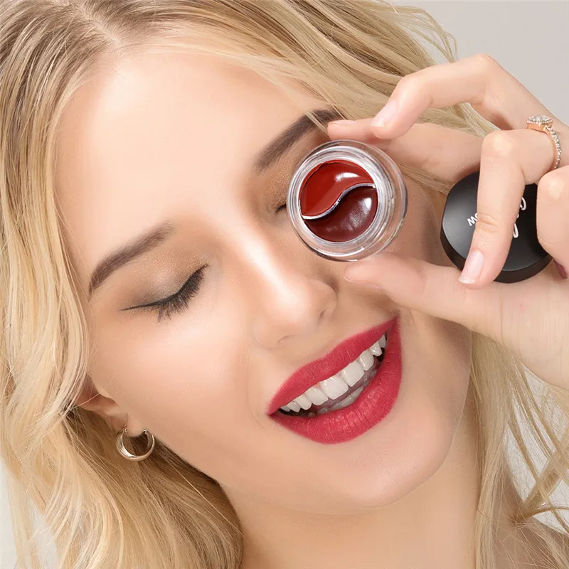 Водонепроницаемый трафарет для бровей натуральная форма тени с печатью Палитра