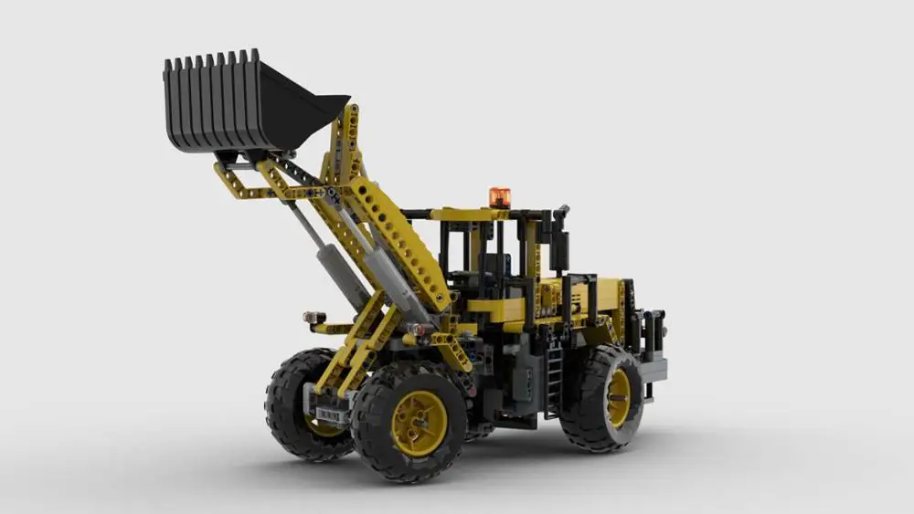 Технологический строительный блок RC погрузчик MOC-53796 DIY сборка и конструкция игрушки на день рождения для детей модель на.