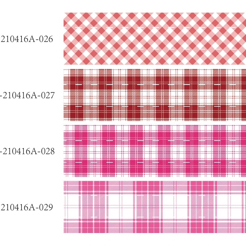 

Hot Sale Checked Bows Listons Red Pink Tartan Plaid Printed Grosgrain Ribbon 22MM 25MM 38MM