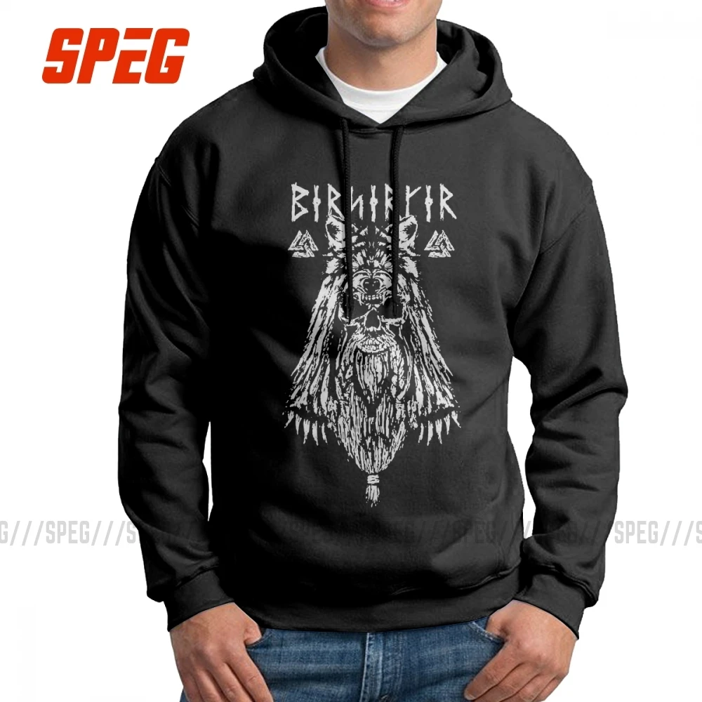 Мужская толстовка Viking Berserker, толстовка с капюшоном из хлопка, креативные черные топы с капюшоном, одежда для мужчин