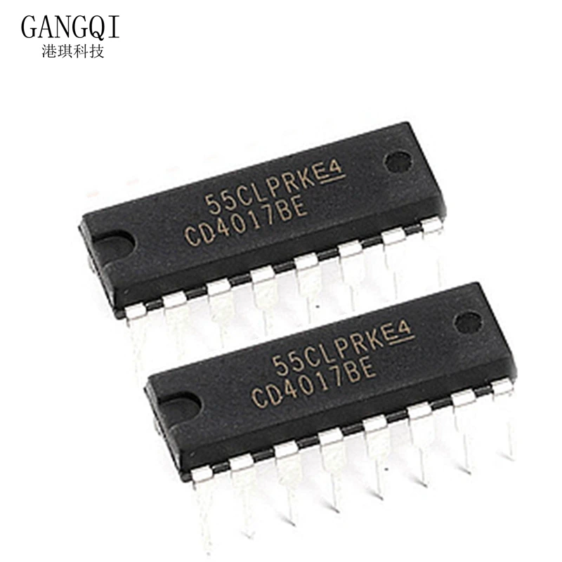 10шт CD4017 CD4017B CD4017BE 4017 ДЕСЯТИЛЕТНИЙ СЧЕТЧИК ДЕЛИТЕЛЬ IC Новый