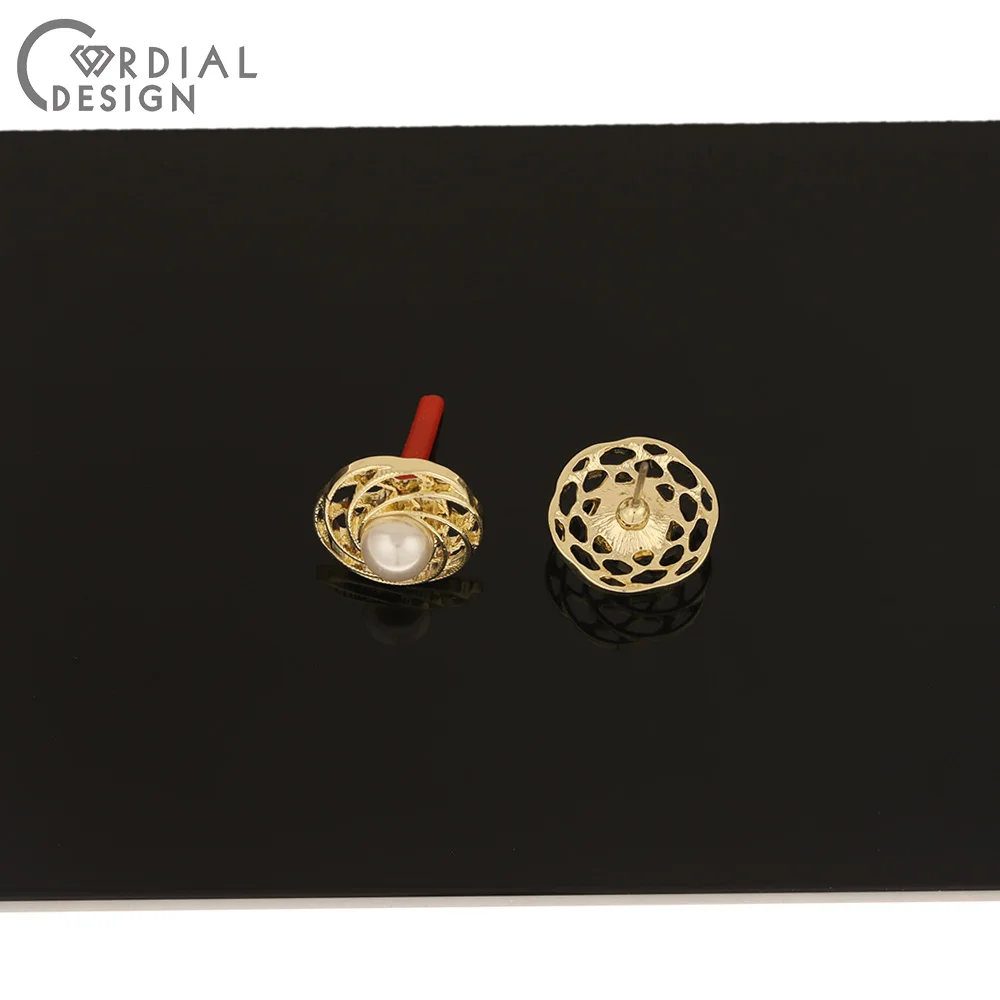 

Cordial Design 100Pcs 16*16MM Jewelry Accessories/Hand Made/Earring Findings/Imitation Pearl/DIY Jewelry Making/Earrings Stud