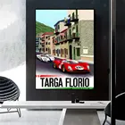 Автомобильный постер Targa Florio 1967, гоночный автомобиль, винтажный постер 917, Картина на холсте, домашний декор, Настенная картина для гостиной