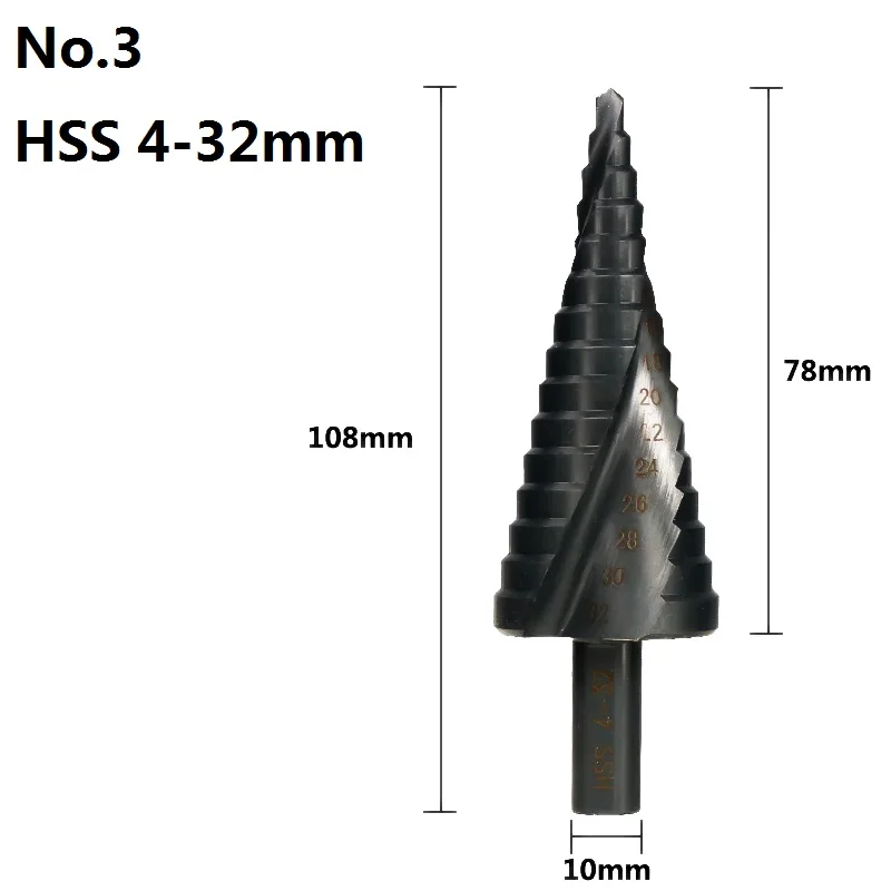 4-32mm XCAN на возраст от 4 до 12 лет/20/32 мм 6-30 мм HSS Кобальт шарошечное буровое долото с резьбовой головкой, нитридное покрытие древесины/металла отверстия резак сверло спираль паз Шаг сверло - Color: 4-32mm