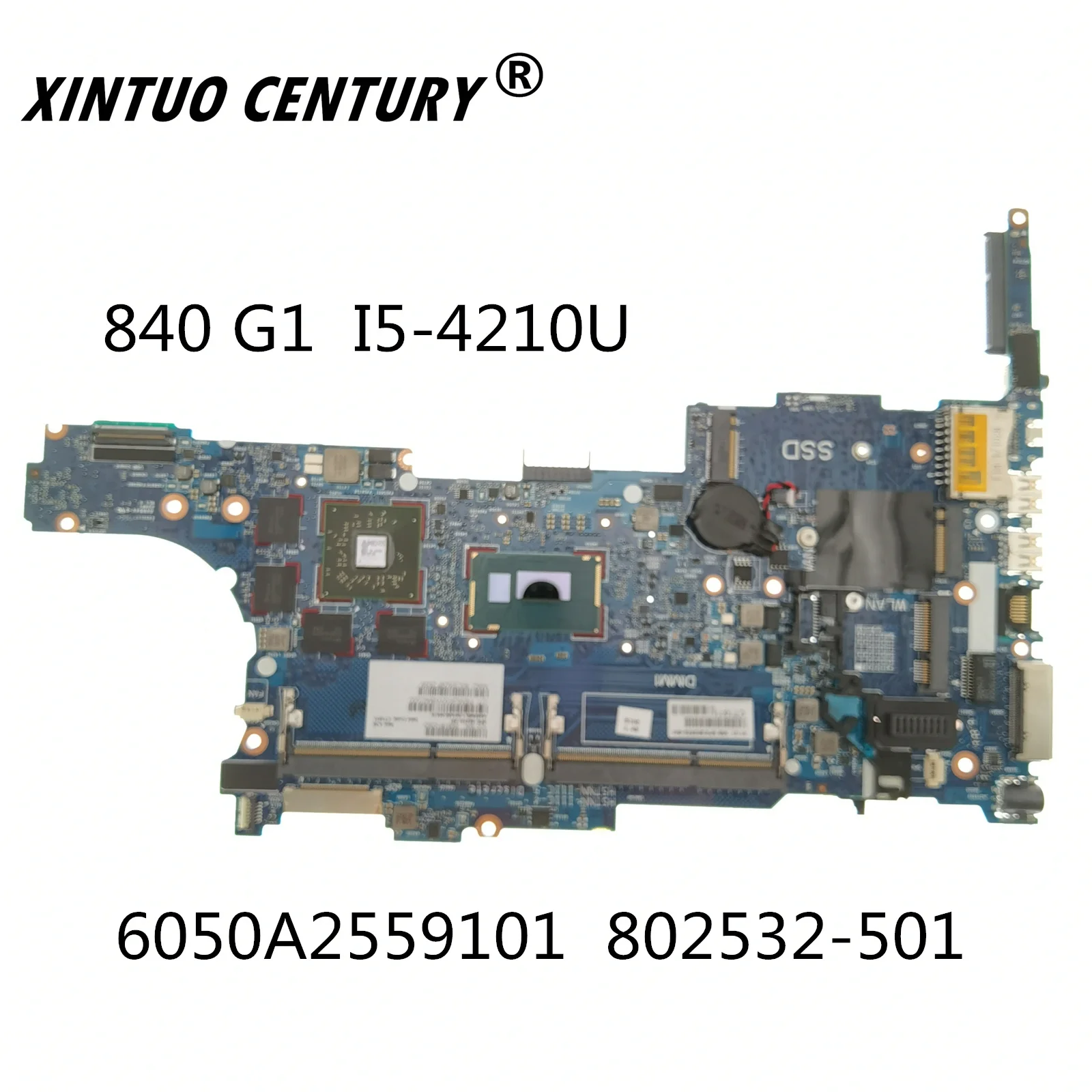 

802532-601 802532-501 802532-001 для HP 840 G1 850 G1 материнская плата для ноутбука i5-4210U CPU 6050A2559101 100% тест