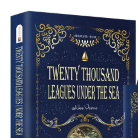 20 тысяч лье под водой Sci-Fi Jules Verne английское издание фантастический новелл книга