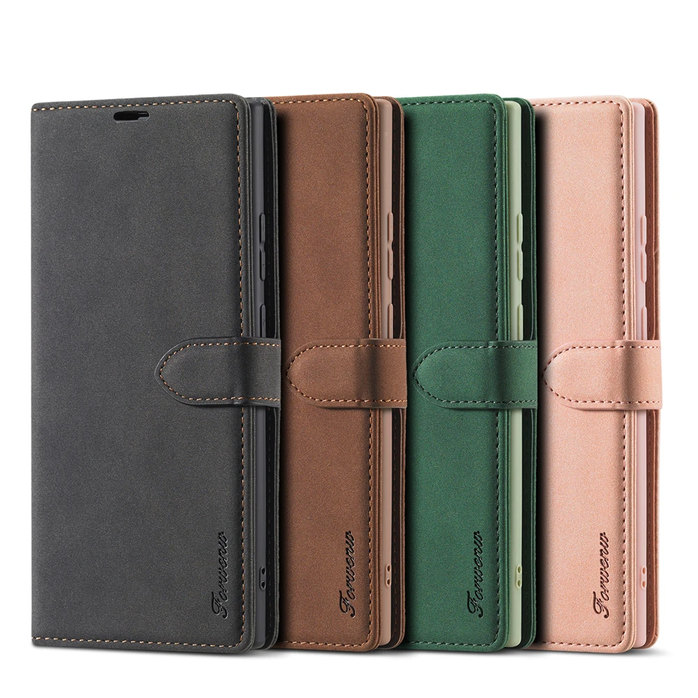

Luxury Leather Phone Case For Samsung Note 20 Ultra Note 10 Note20 Note10 Note9 9 S8 S9 S10 S20 Plus S10E Wallet Flip Card Cover