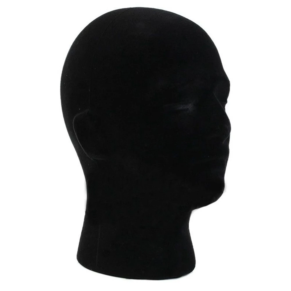 Мужской манекен Styrofoam головка из вспененного материала Модель парик очки демонстрационная стойка для шляп
