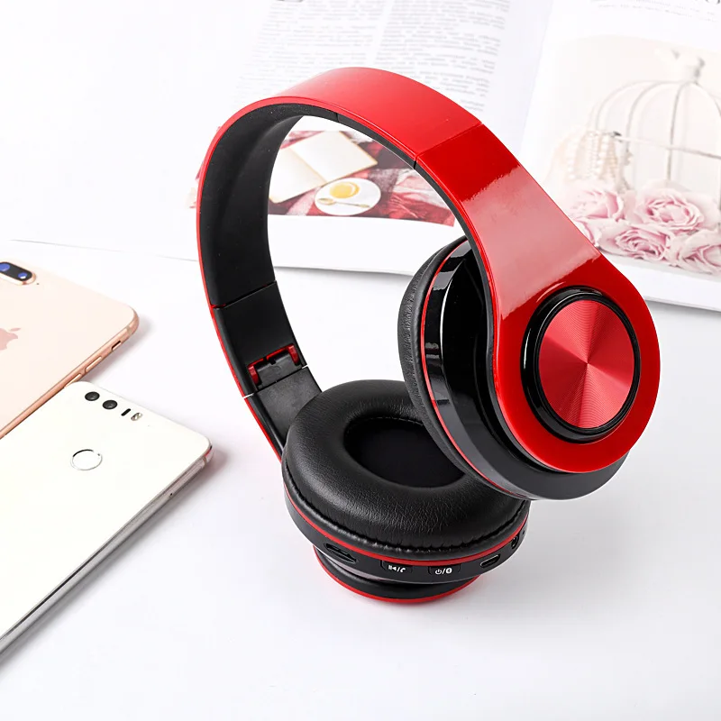 Беспроводные люминесцентные Bluetooth наушники для занятий спортом гарнитура 5,0 экстра-долгое время ожидания бас карта Мобильный телефон компьютер