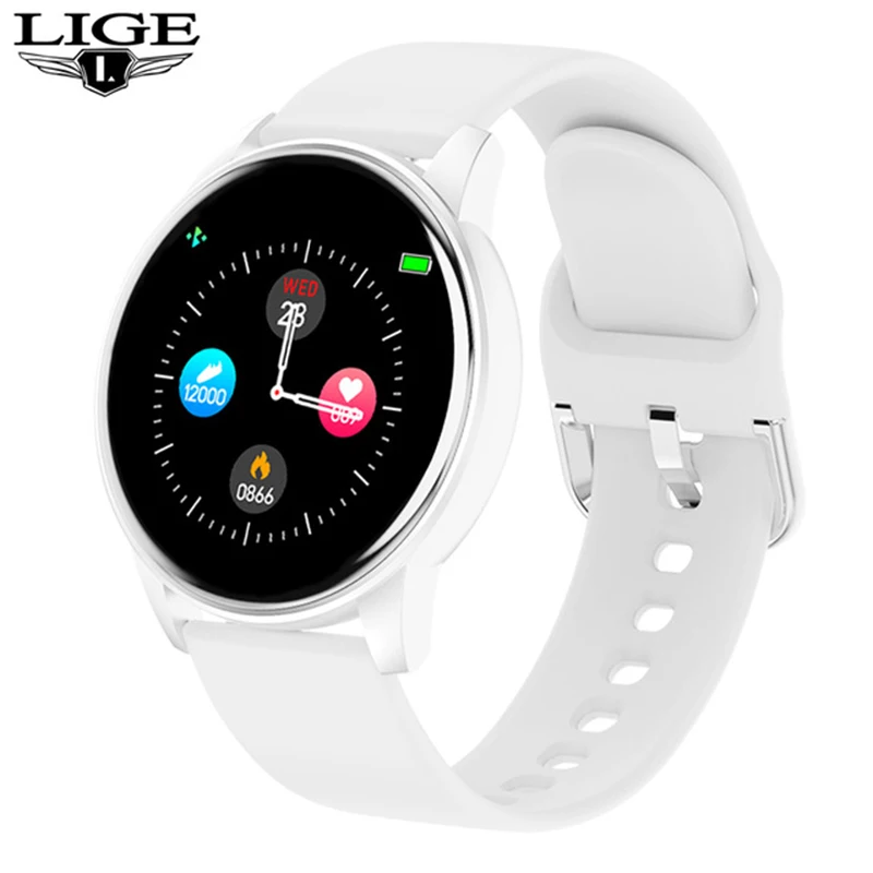 

LIGE New Fashion Smart Watch Heart Rate Blood Pressure Monitoring Information Reminder Watch Fitness Tracker Sports Smartwatch