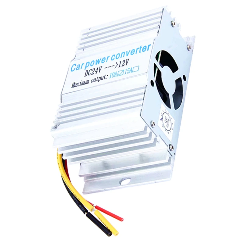 Car Inverter 10A 24 V To 12 180W Converter Aluminum Alloy Shell Buck Power Supply Portable Transformer | Автомобили и мотоциклы