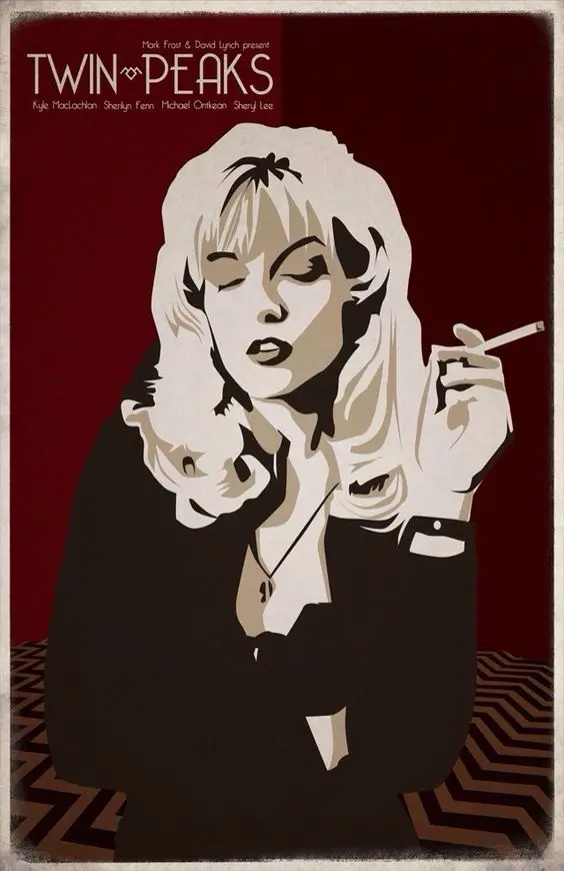 Pop Твин Пикс фильма ужасов огонь ходить Винтаж плакат в стиле ретро из крафт