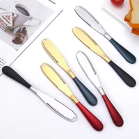 multifunction stainless steel butter knife with hole cream knife western bread jam knife cheese spreaders utensil knife tools