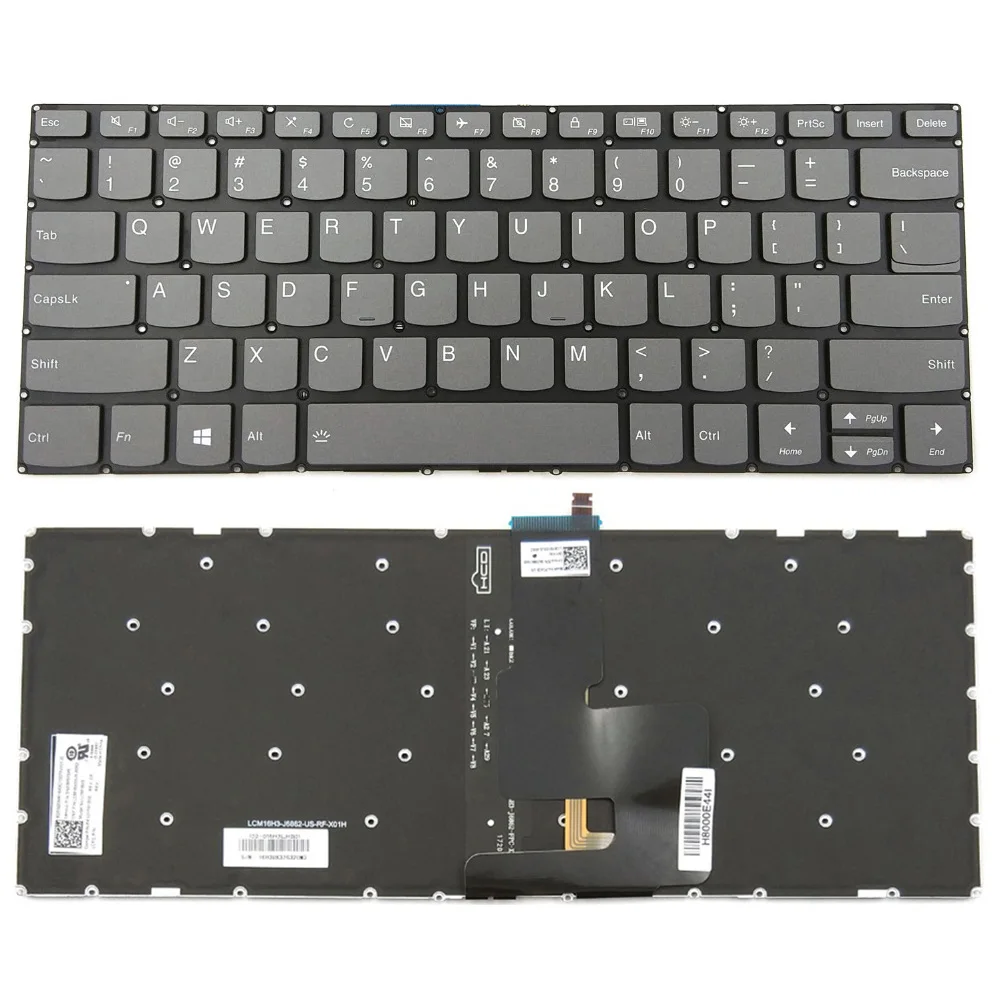 Клавиатура с подсветкой для Lenovo Yoga 720 15IKB 520 14IKB Type 80X8 81C8 SN20M61625 MP 0A PK131YM2A00