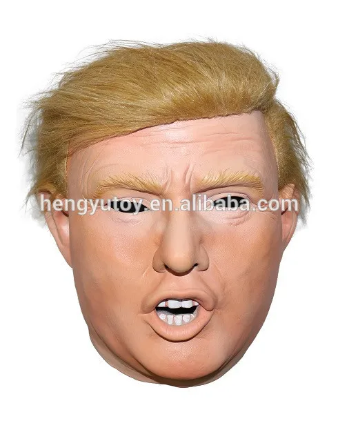 

billionaire tycoon Donald Trump latex costume mask presidential candidate