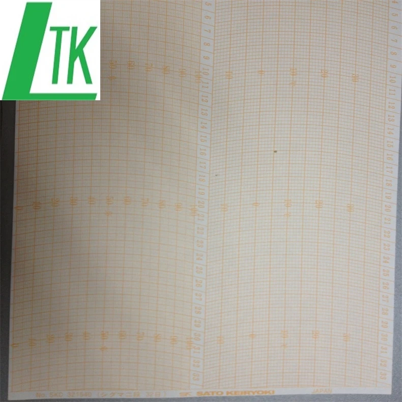 Для SKSATO SigmaII 7210-00 бумажная диаграмма 7210-62 sk1681540 7 дневная для Sigma II термогигрографы