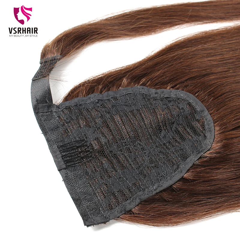 VSRHAIR Европейский конский хвост 20 дюймов 80 грамм коричневые волосы для