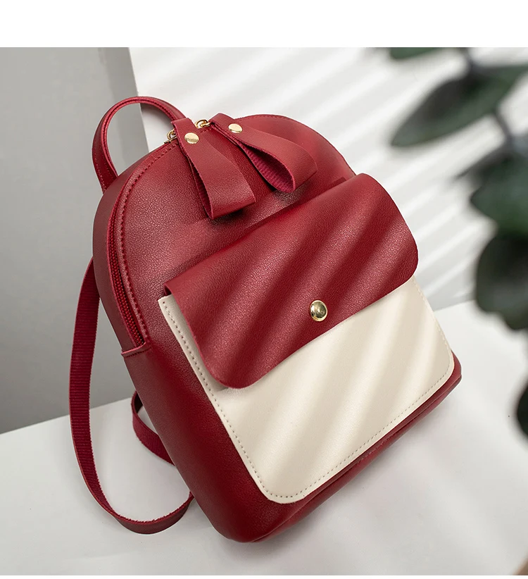 POMELOS Fashion Mini Backpack Women New Arrival Girls Backpack PU Leather Function Backpack Purse Shoulder Crossbody Back Bag
