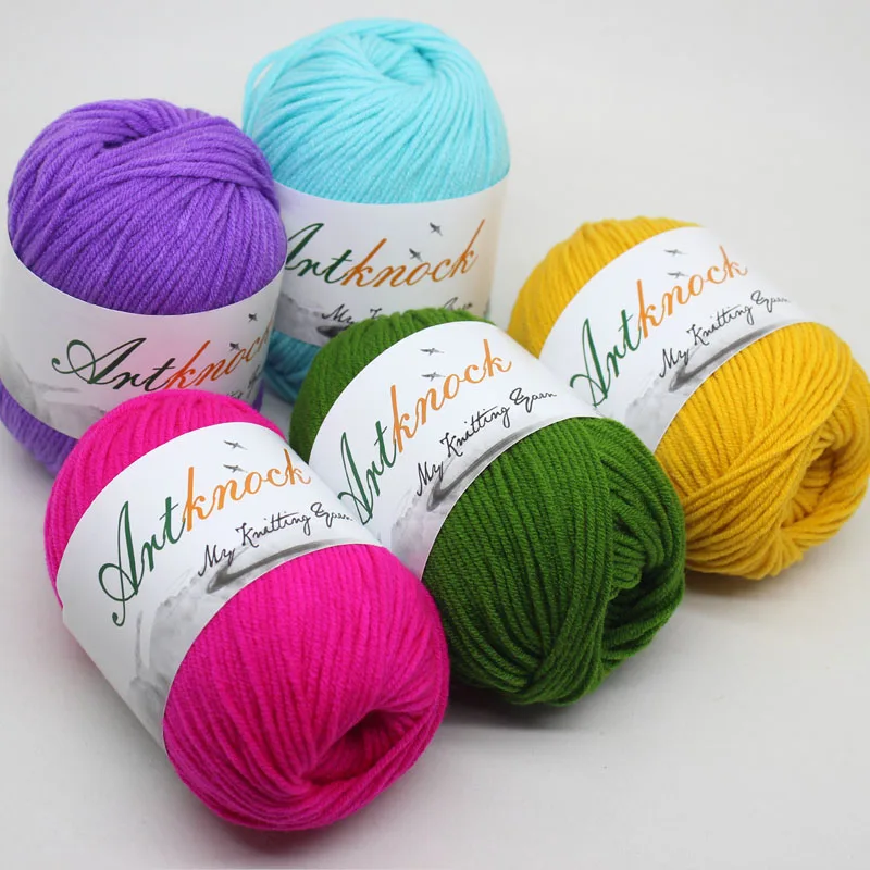 50 г новейшая молочная хлопчатобумажная смешанная пряжа ручное вязание сделай