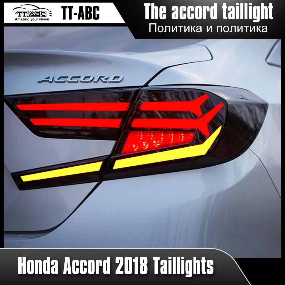 

TT-ABC Modified Tail Lights for Honda Accord 2018 Fish Bone LED DRL Car Light Assembly Signal Auto Accessories Lamp