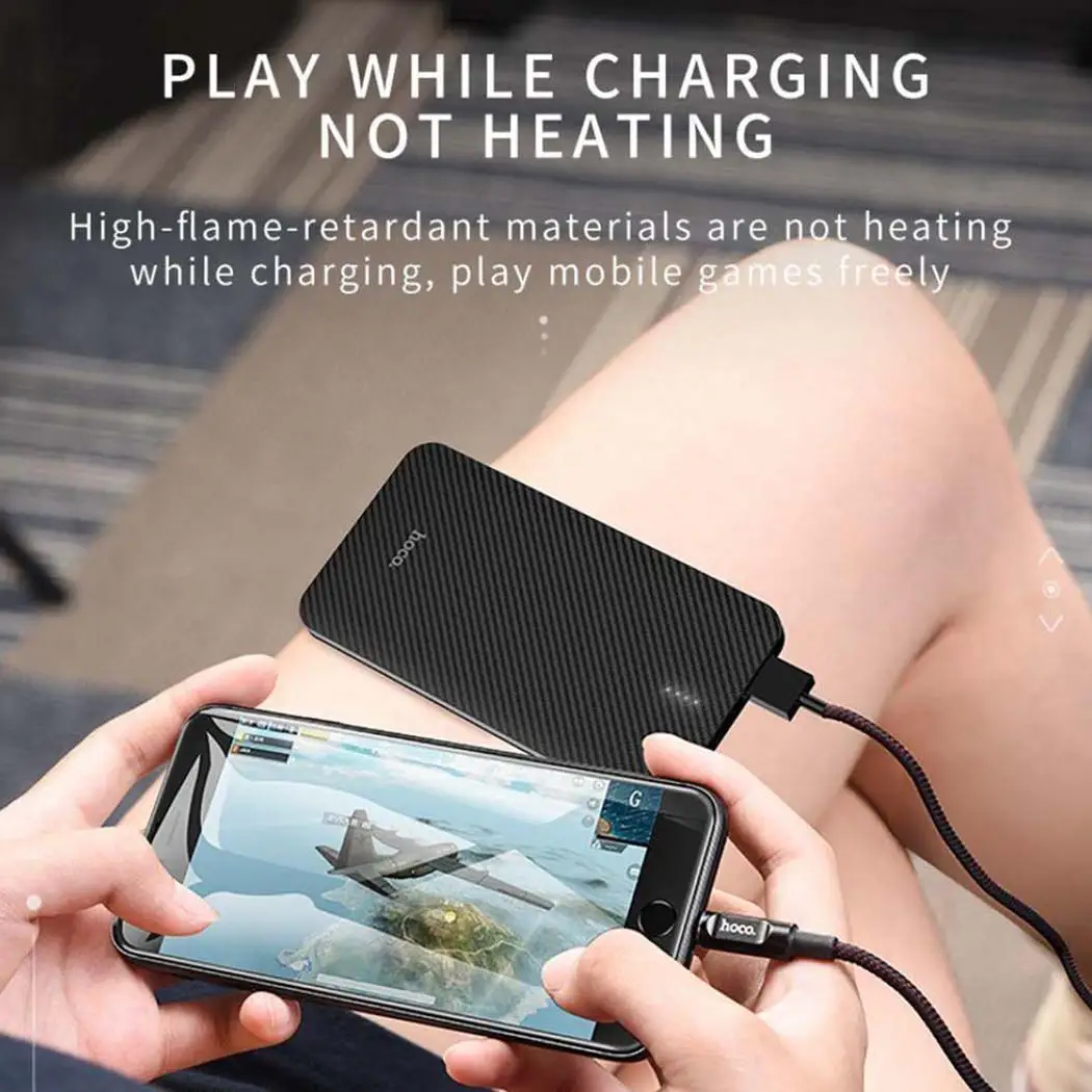 Беспроводное зарядное устройство hoco. 5000 мАч портативный Банк питания двойной USB