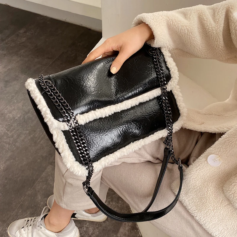 Маленькие женские сумки через плечо из искусственной кожи 2019 зимние