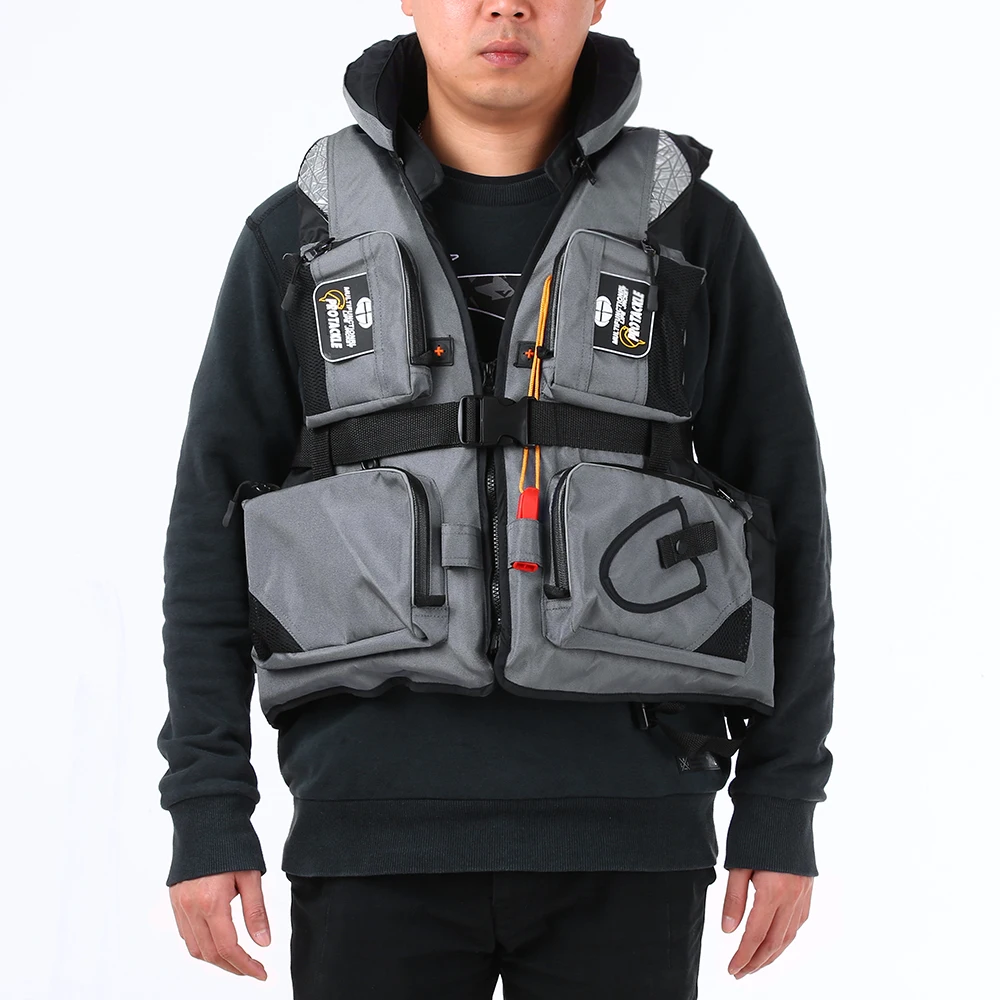 Новый спасательный жилет Профессиональный Взрослый рыбацкий со свистком для