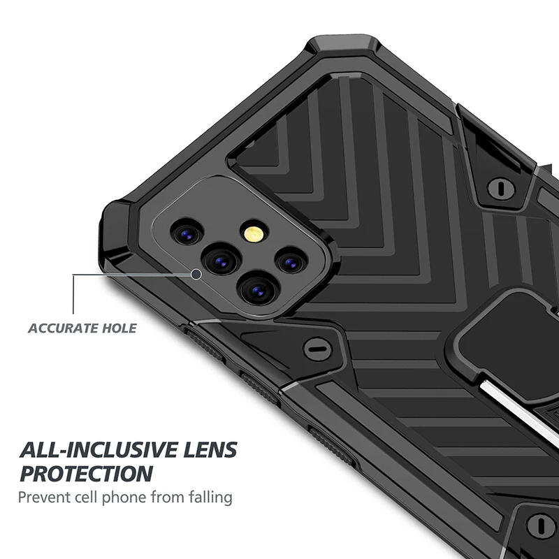 KEYSION Shockproof Case For Samsung A51 A71 A41 A21 A11 A01 Ring Back Phone Cover for Galaxy S20 Ultra S20+Plus S10 Note 10 Lite | Мобильные