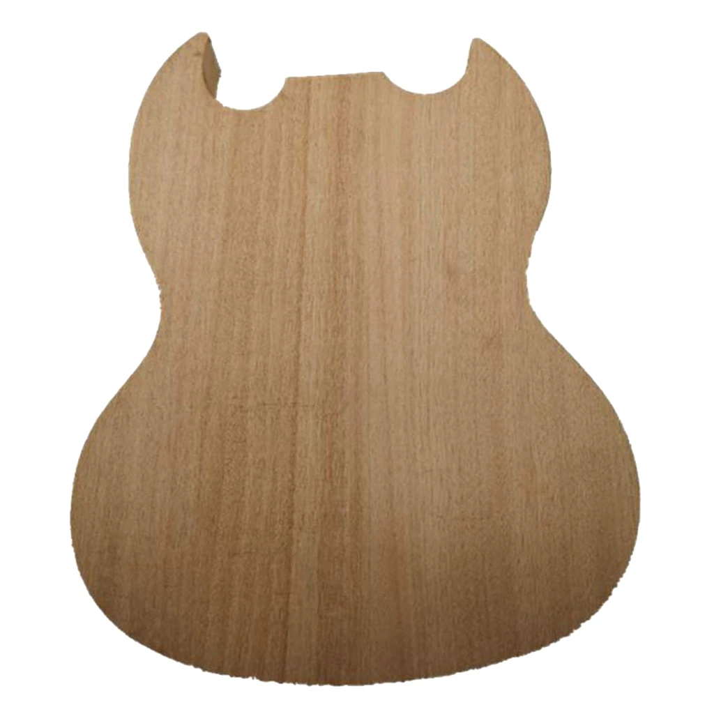 

Handcrafted Electric Guitar Body Okoume Wood Musical Instrument Parts DIY
