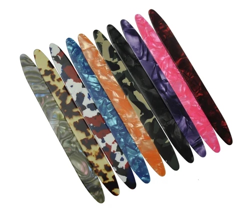 Mixed Colors Медиум 0,71 мм целлюлоидные полоски медиаторы для Oud Ud Reeshe 10 шт - Цвет: Mixed Colors