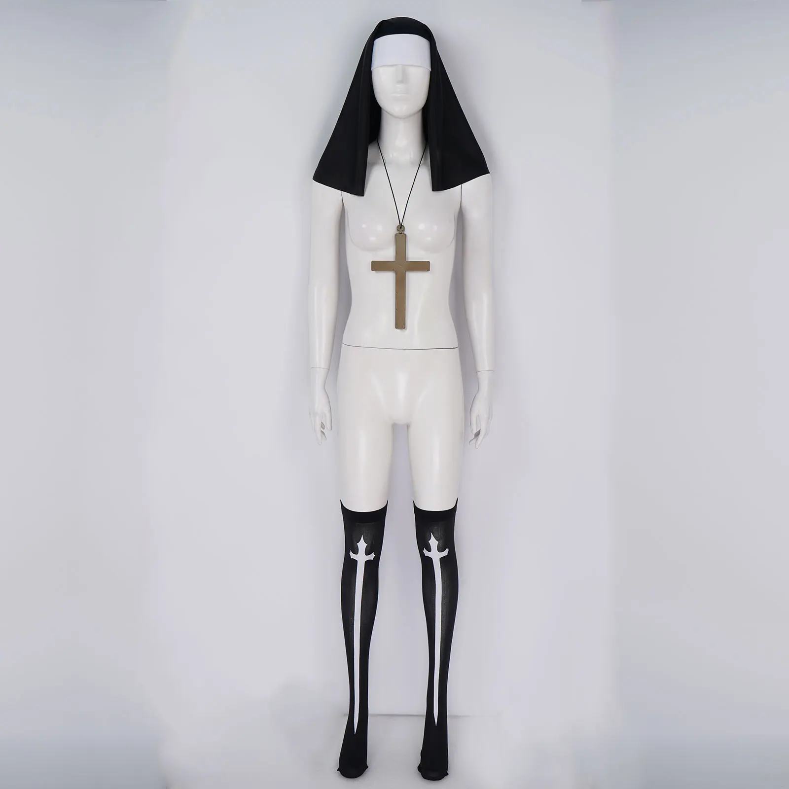 Комплект одежды из 3 предметов для косплея монахини аксессуары костюма