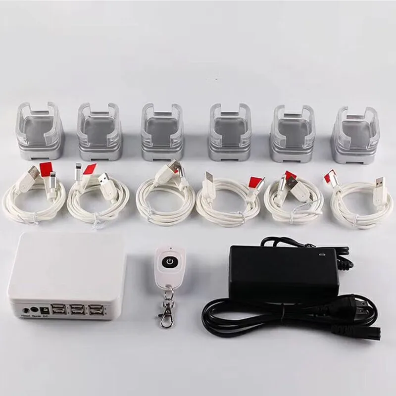 6 портов мобильного телефона розничный магазин противоугонное сотовый телефон