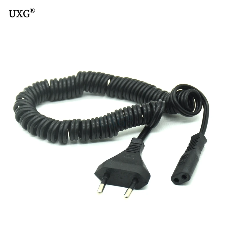 Кабель питания европейского стандарта шнур 8 C7 в Европу 2 шт. пружинный кабель для